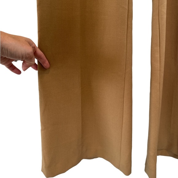 Zara Pleated Wide Leg Camel Trousers. Waist is approximately 29 inches - Picture 10 of 13